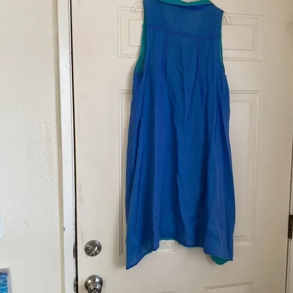 Gauzy silky Reversible double layer lightweight vest duster petticoat - Picture 12 of 13